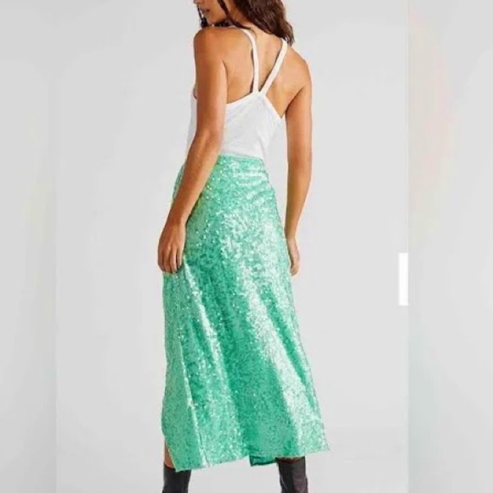 NWT Free People Sequin midi skirt - Picture 2 of 6